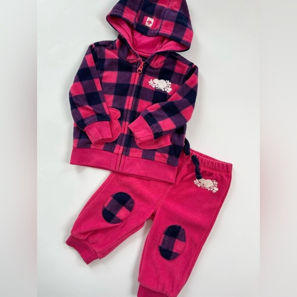 Roots Other - Roots Kids Matching Fleece Set - Pink and Navy